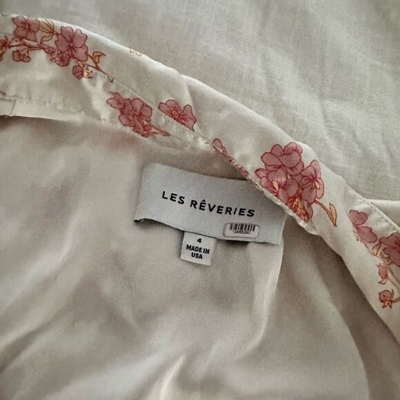 Les Reveries Women’s 4 Twist Front Drape Dress Flawed - Picture 2 of 9